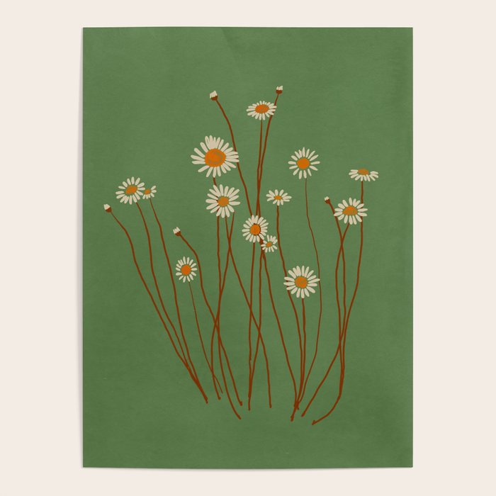 Wild Daisy Flowers 5 Poster Gallery Image 1