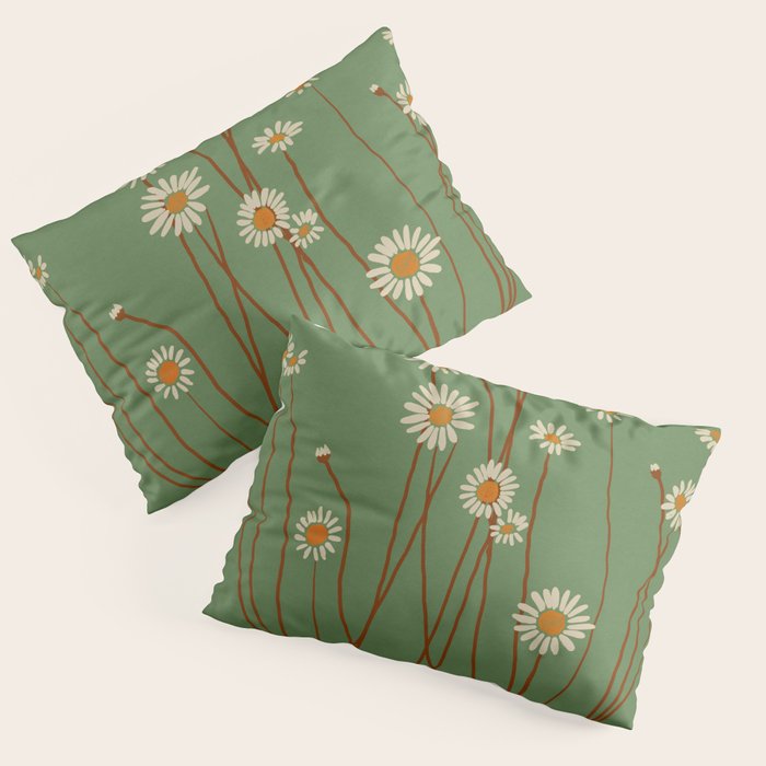 Wild Daisy Flowers 5 Pillow Sham Gallery Image 3