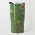 Wild Daisy Flowers 5 Travel Mug Gallery Image 3