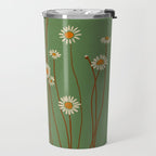 Wild Daisy Flowers 5 Travel Mug Gallery Image 2