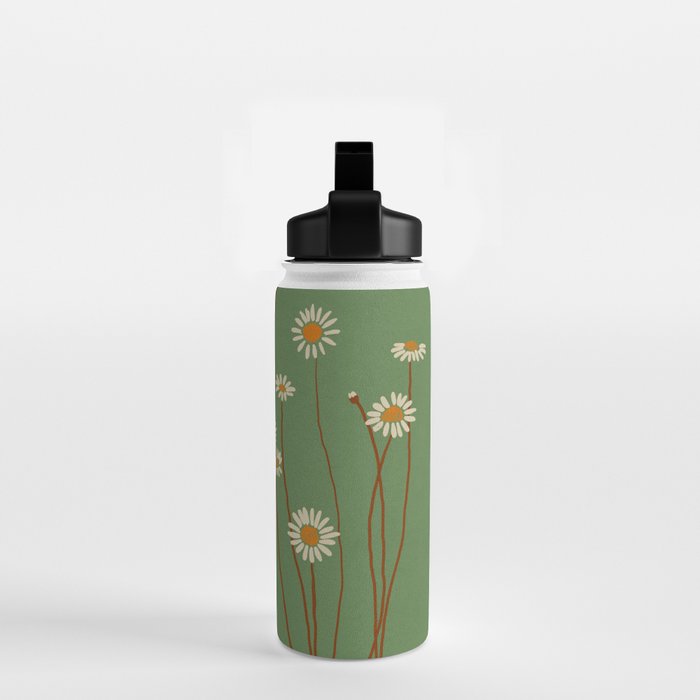 Wild Daisy Flowers 5 Water Bottle Gallery Image 2