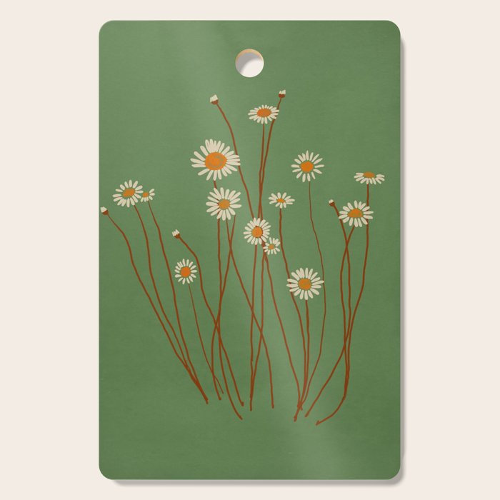 Wild Daisy Flowers 5 Cutting Board Gallery Image 1