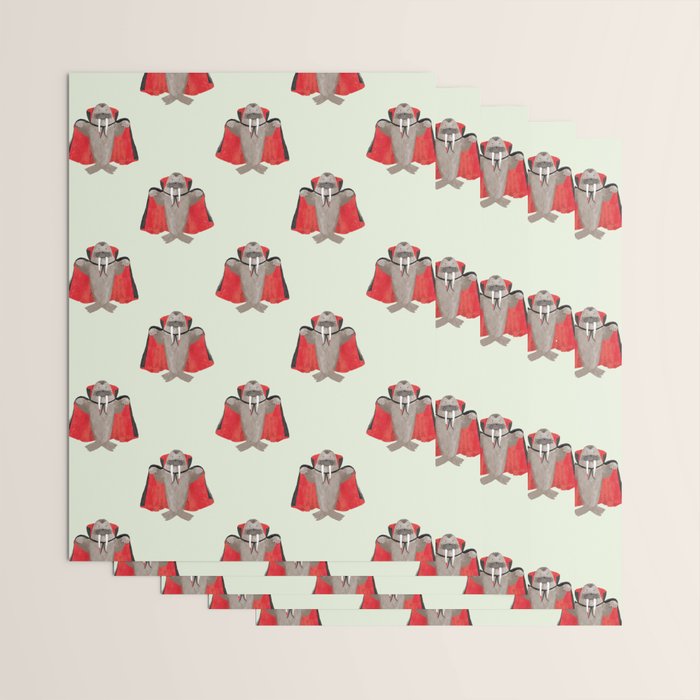 Vampire Walrus Wrapping Paper Gallery Image 3