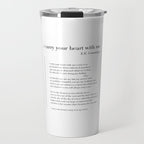i carry your heart with me by E.E. Cummings Travel Mug Gallery Image 1