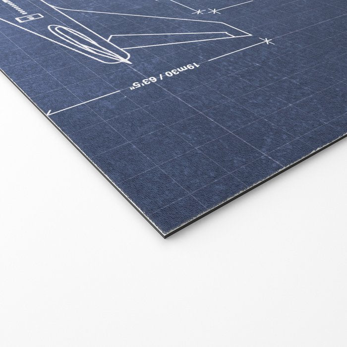 Boeing 747 Family Blueprint in High Resolution (dark blue) Welcome Mat Gallery Image 2