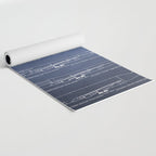 Boeing 747 Family Blueprint in High Resolution (dark blue) Yoga Mat Gallery Image 2