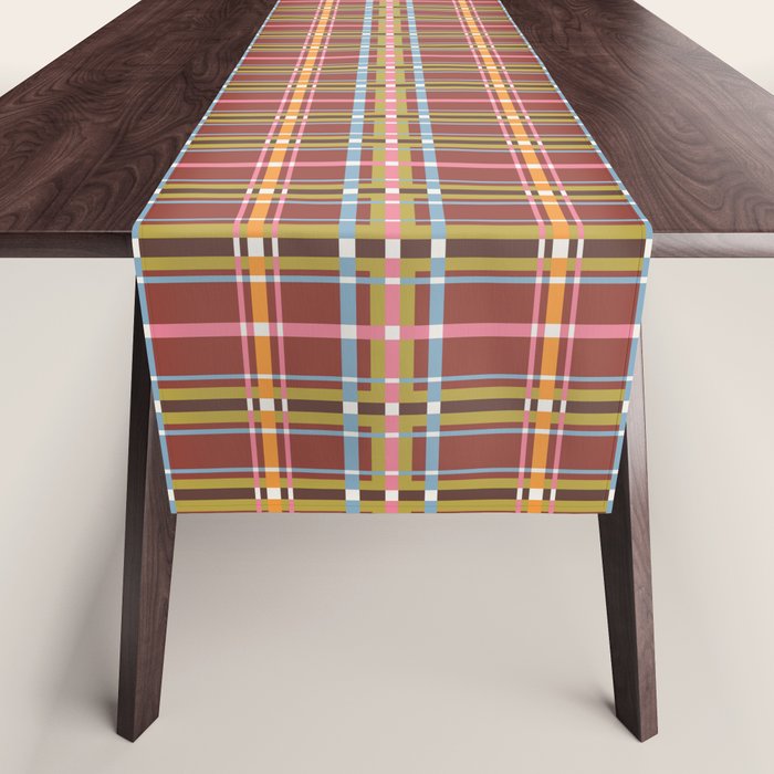 Autumn Tartan Charm Table Runner Gallery Image 1