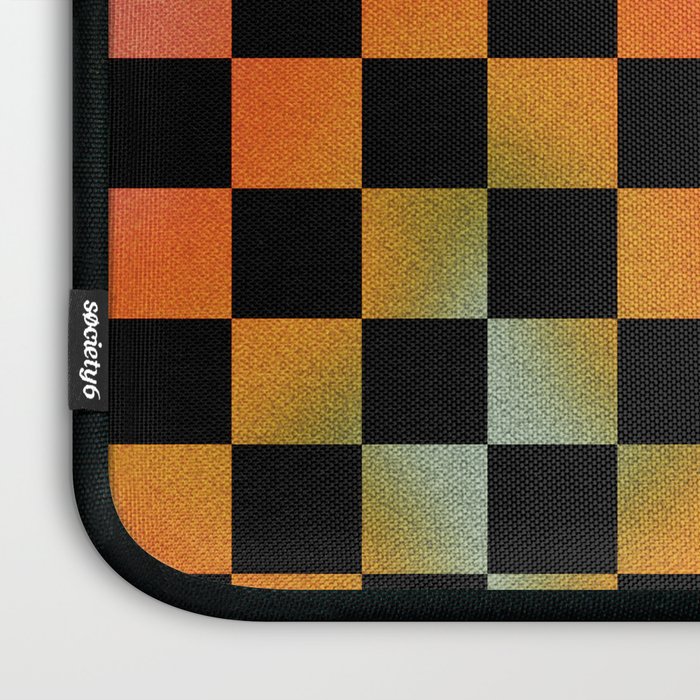 Rainbow Checkered Print Laptop Sleeve Gallery Image 3