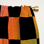 Rainbow Checkered Print Window Curtain Gallery Image 2