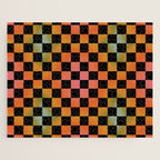Rainbow Checkered Print Jigsaw Puzzle Gallery Image 1