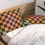 Rainbow Checkered Print Pillow Sham Gallery Image 2