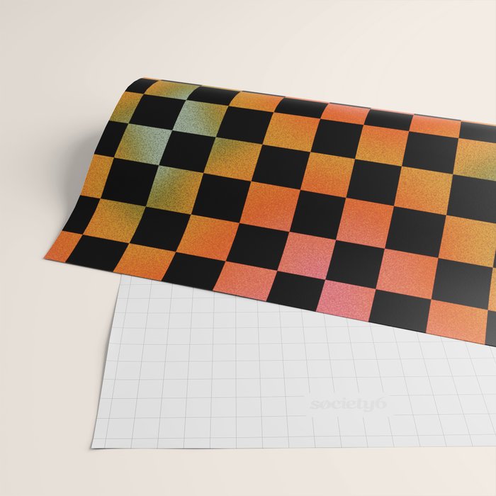 Rainbow Checkered Print Wrapping Paper Gallery Image 2