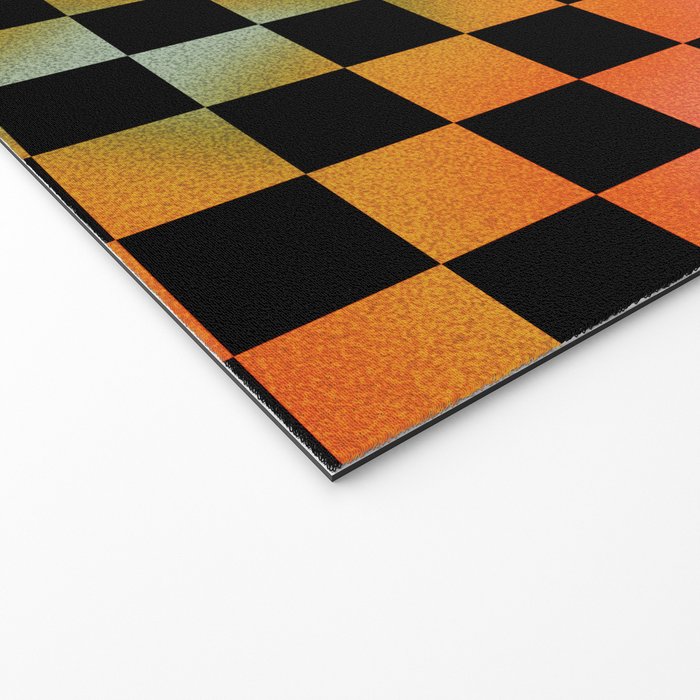 Rainbow Checkered Print Welcome Mat Gallery Image 2