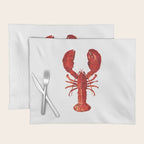 Watercolor Lobster #1 Placemat Gallery Image 1