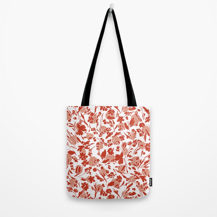 Wild flowering reddish meadow Tote Bag Gallery Image 2