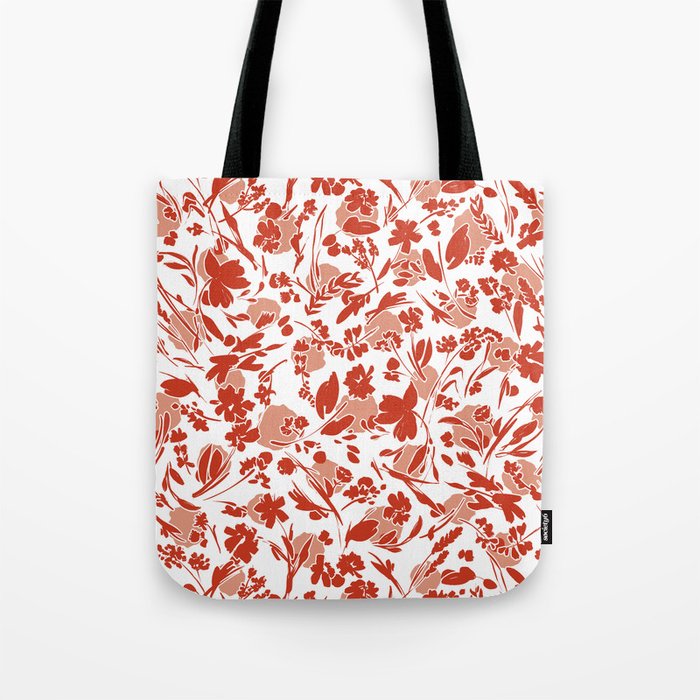 Wild flowering reddish meadow Tote Bag Gallery Image 1