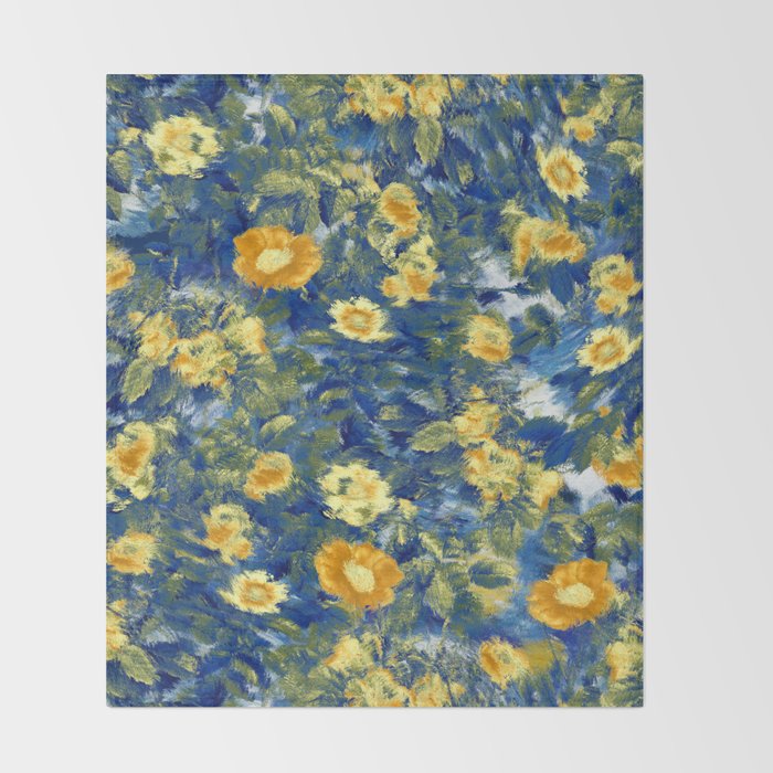 Vincent van Gogh Style Pattern Design Throw Blanket Gallery Image 2