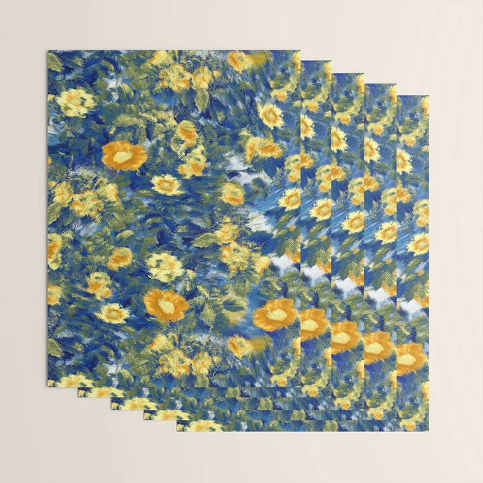 Vincent van Gogh Style Pattern Design Wrapping Paper Gallery Image 3