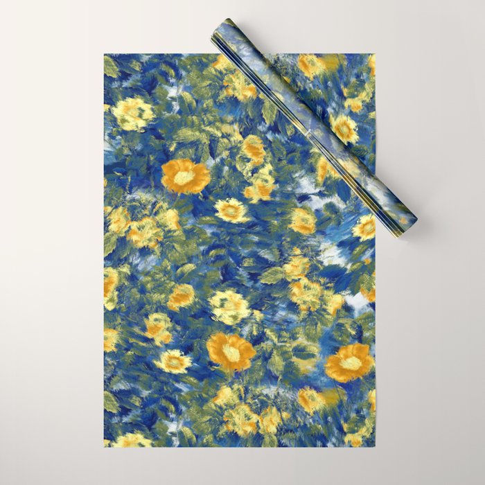 Vincent van Gogh Style Pattern Design Wrapping Paper Gallery Image 1