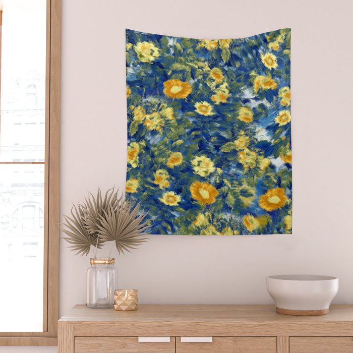 Vincent van Gogh Style Pattern Design Wall Tapestry Gallery Image 2