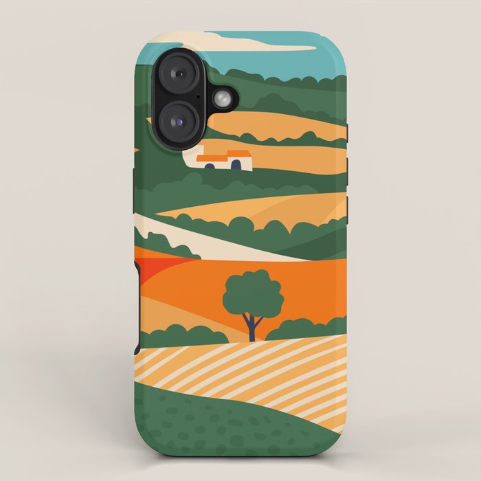 Nature farm field landscape art iPhone Case Gallery Image 1