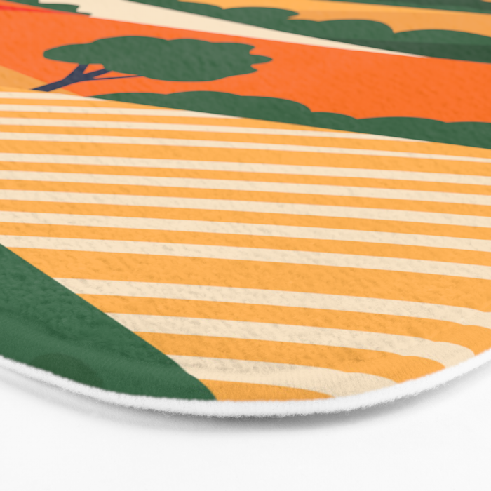 Nature farm field landscape art Bath Mat Gallery Image 3