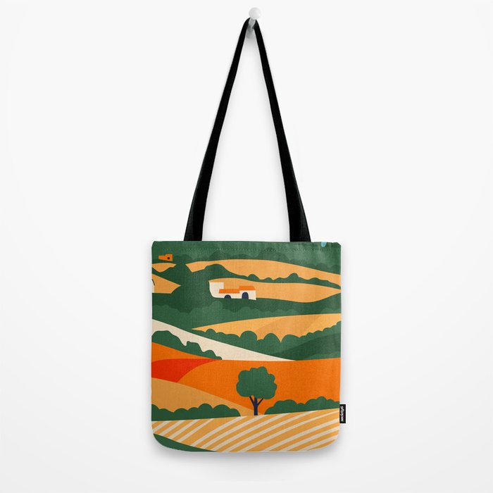 Nature farm field landscape art Tote Bag Gallery Image 2