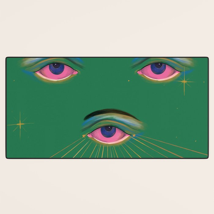 Three Eyes  Desk Mat Gallery Image 3