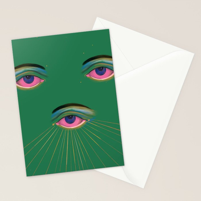 Three Eyes  Stationery Card Gallery Image 2