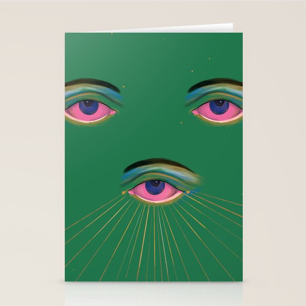 Three Eyes  Stationery Card Gallery Image 1