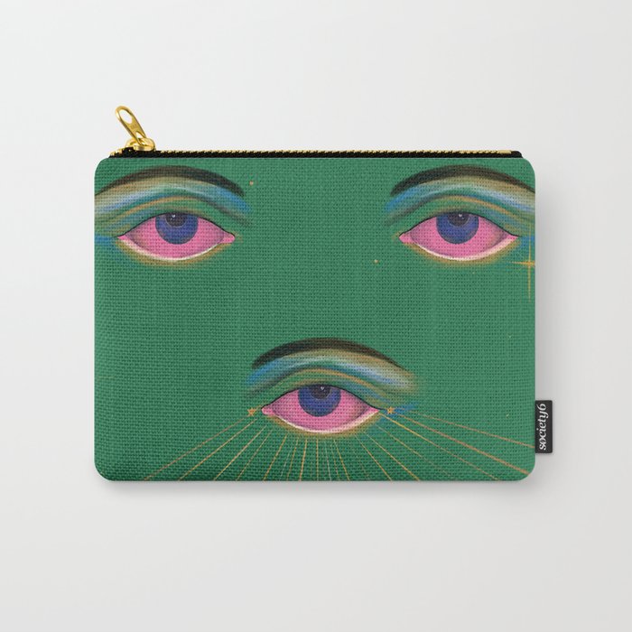 Three Eyes  Carry All Pouch Gallery Image 1