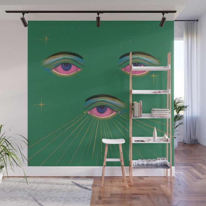 Three Eyes  Wall Mural Gallery Image 1