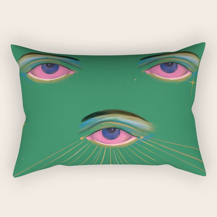 Three Eyes  Rectangular Pillow Gallery Image 2