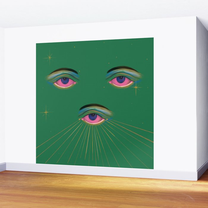 Three Eyes  Wall Mural Gallery Image 2