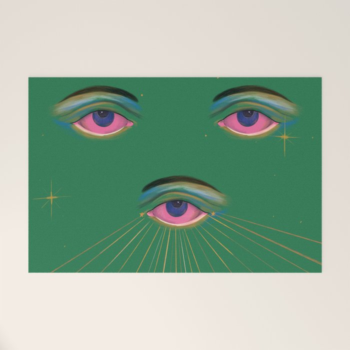 Three Eyes  Welcome Mat Gallery Image 1