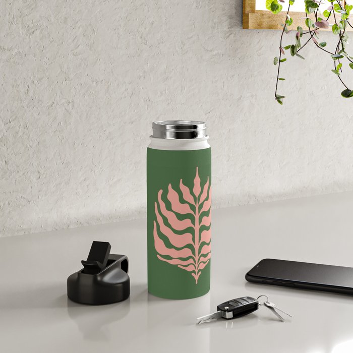 Cosmos: Matisse Leaf | Color Series I Water Bottle Gallery Image 4