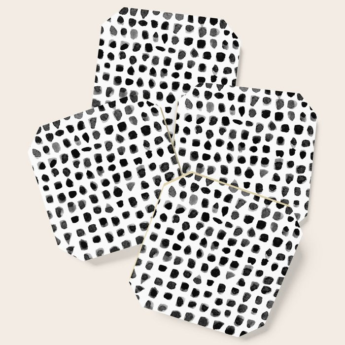 Dots (Black) Coaster Gallery Image 1