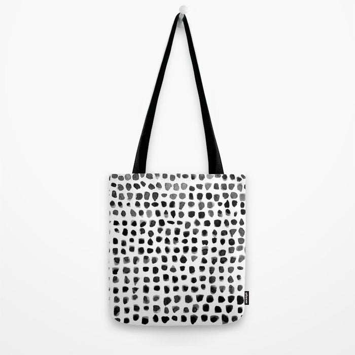 Dots (Black) Tote Bag Gallery Image 2