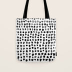 Dots (Black) Tote Bag Gallery Image 1
