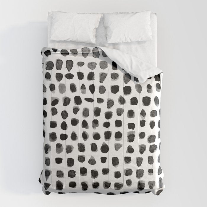 Dots (Black) Comforter Gallery Image 6