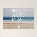 My Happy Place (Beach) Welcome Mat Gallery Image 1