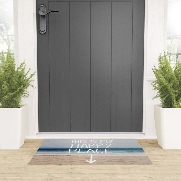 My Happy Place (Beach) Welcome Mat Gallery Image 3