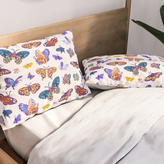Butterflies Day - bright Pillow Sham Gallery Image 2