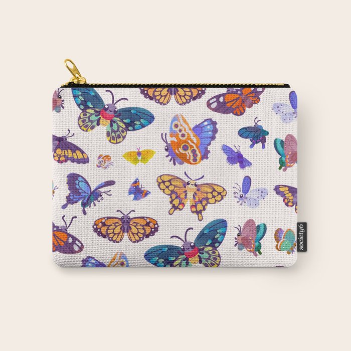 Butterflies Day - bright Carry All Pouch Gallery Image 1