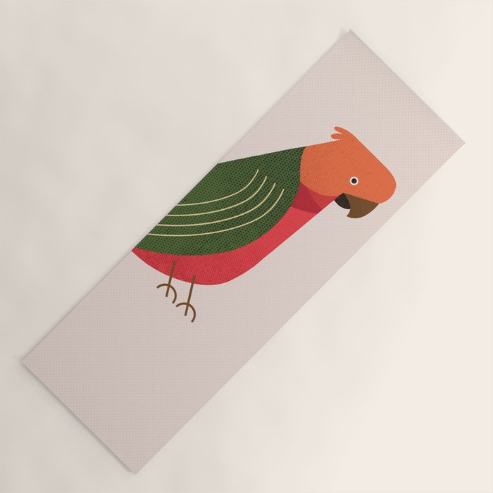 Whimsy Australian King Parrot Yoga Mat Gallery Image 1