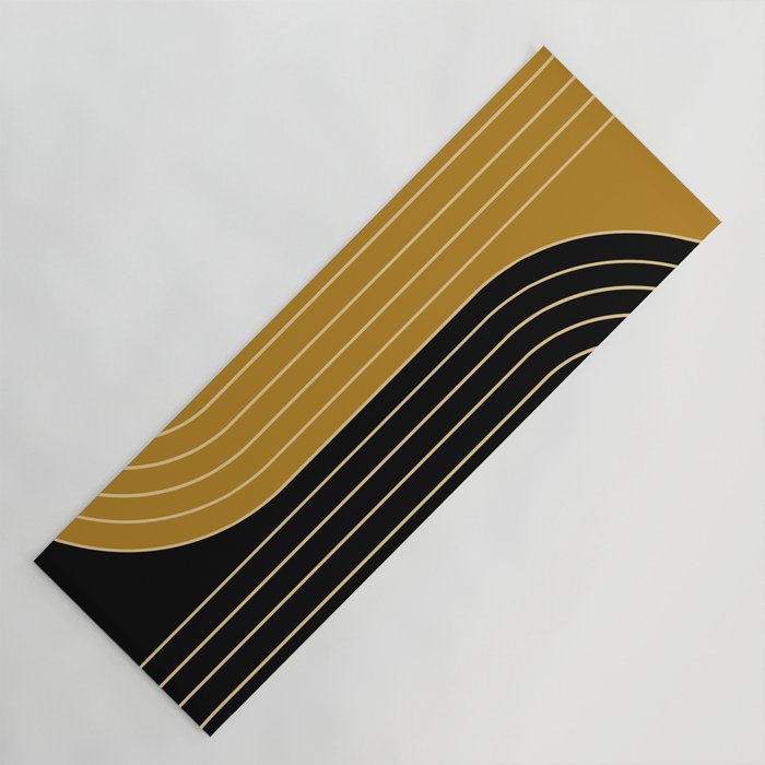 Two Tone Line Curvature IX Yoga Mat Gallery Image 1