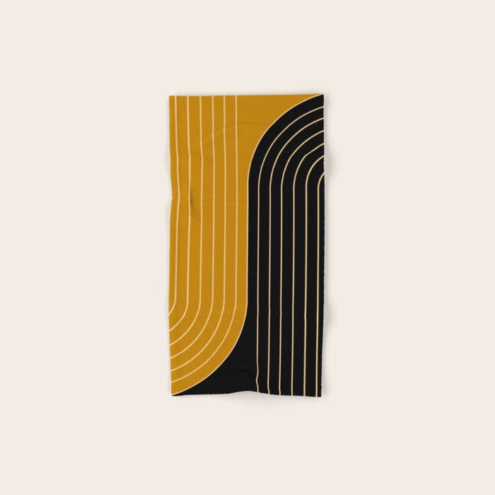 Two Tone Line Curvature IX Bath Towel Gallery Image 1