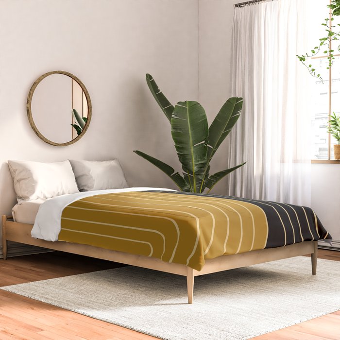 Two Tone Line Curvature IX Comforter Gallery Image 2