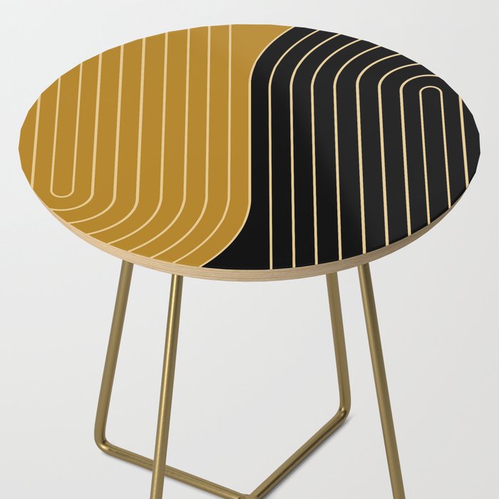Two Tone Line Curvature IX Side Table Gallery Image 2