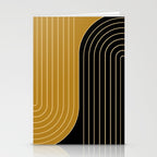 Two Tone Line Curvature IX Stationery Card Gallery Image 2